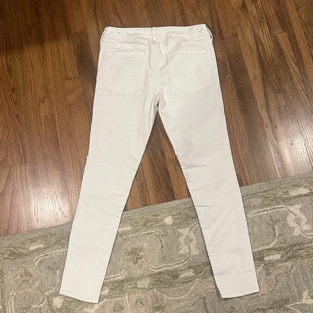 American Eagle Outfitters White Skinny Jeans - Picture 2 of 4